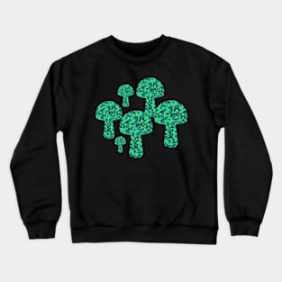 Green spotted mushrooms Crewneck Sweatshirt